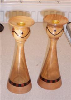 Pair of candlesticks by Mike Windsor